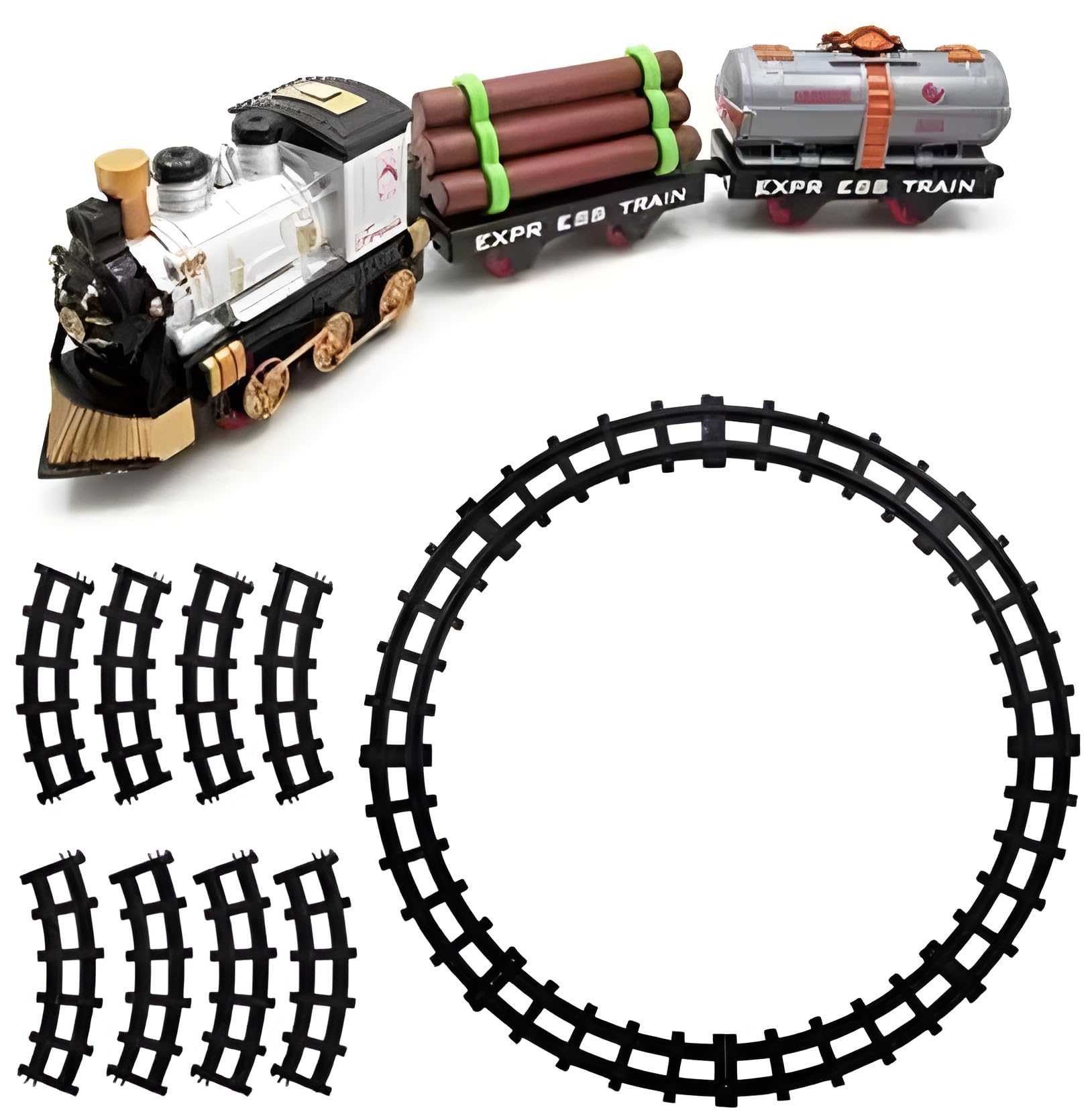 LUMO BRILLIANT TOYS Vintage Classic Train Play Set Model Electric Musical Toy Train Set with 11 Tracks for Kids Battery Operated Musical Train with Music and Lights for Kids – Multicolor (B0DFPTDGL5) Amazon Price History, Amazon Price Tracker
