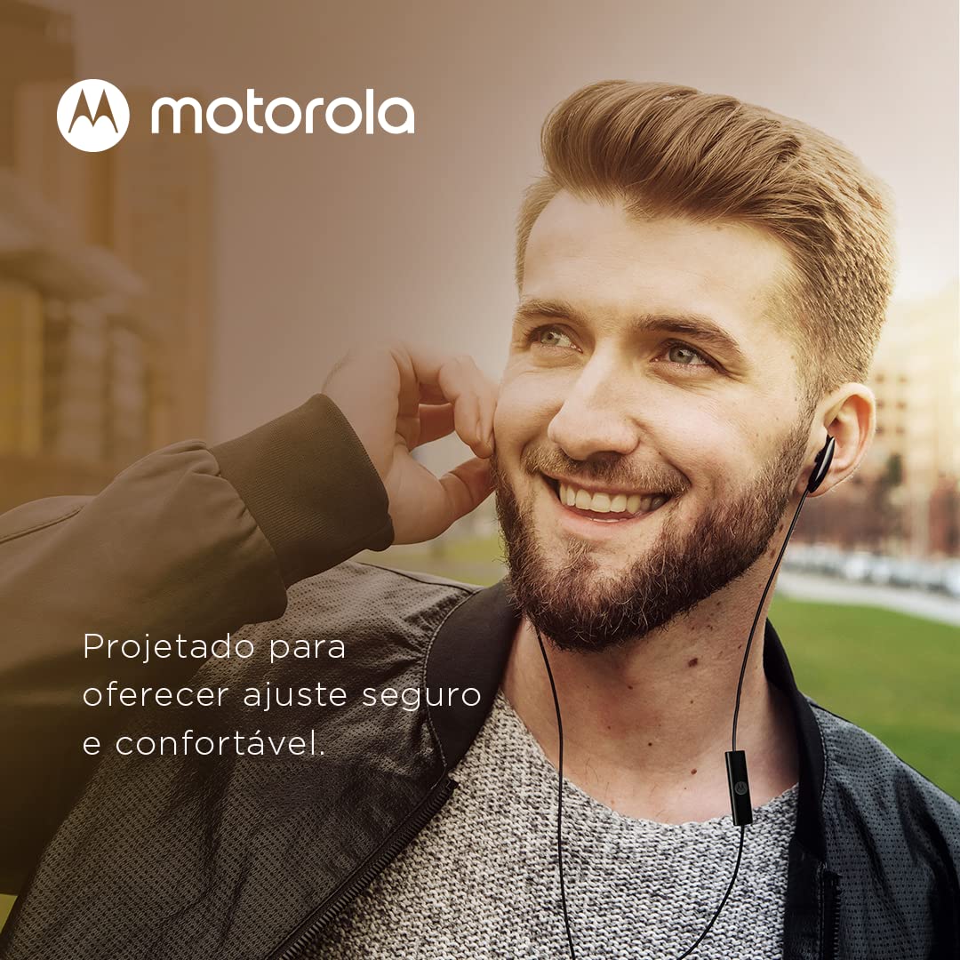 Motorola Sound Earbuds 105, in ear headphones with cable, integrated microphone, crystal clear sound - Image 4