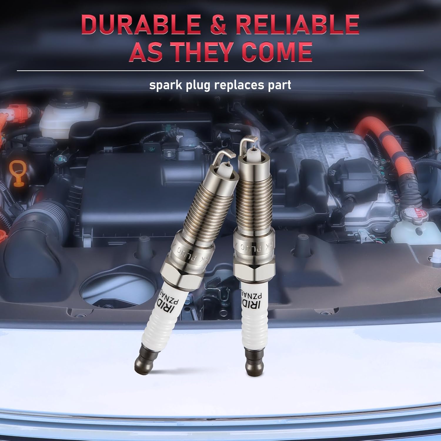SP509 Iridium Spark Plugs 8 Pack Compatible with Expedition Explorer Sport Trac F-150 F-250 F-350 Super Duty Mustang Navigator Mountaineer 4.6L 5.4L V8 Replaces HJFS24FP 5507
