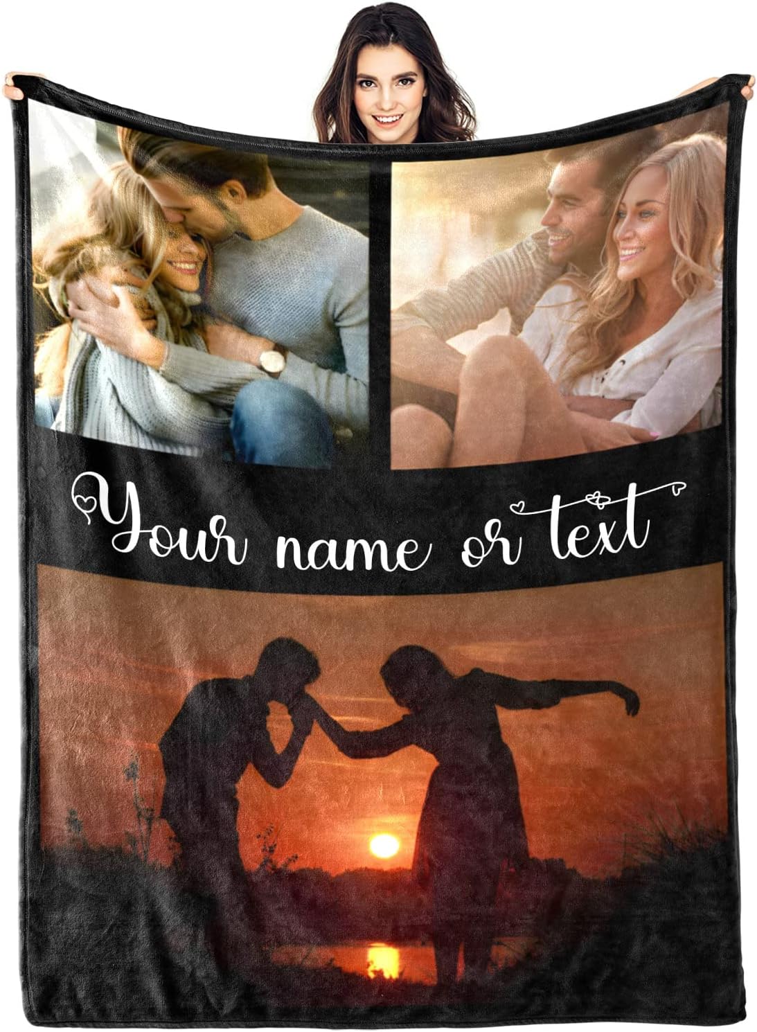 Personalized Blanket with Photo Custom Baby Blanket for Boy