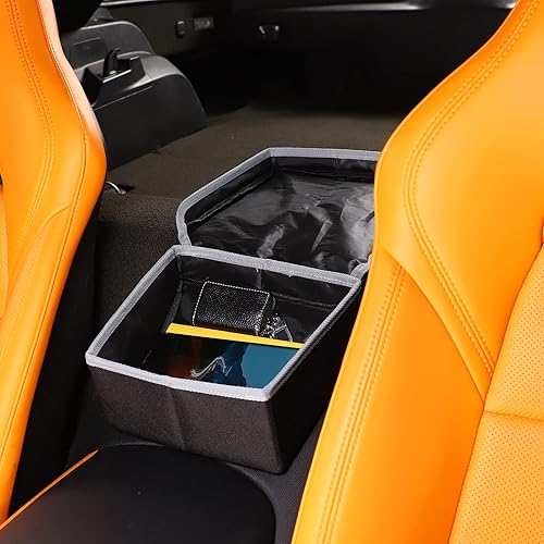 Miniatura 2 de Sekhyna Caja central para reposabrazos y almacenamiento trasero, 1 pieza de tela  cuero compatible con Chevrolet Corvette C7 Stingray 2014-2019
