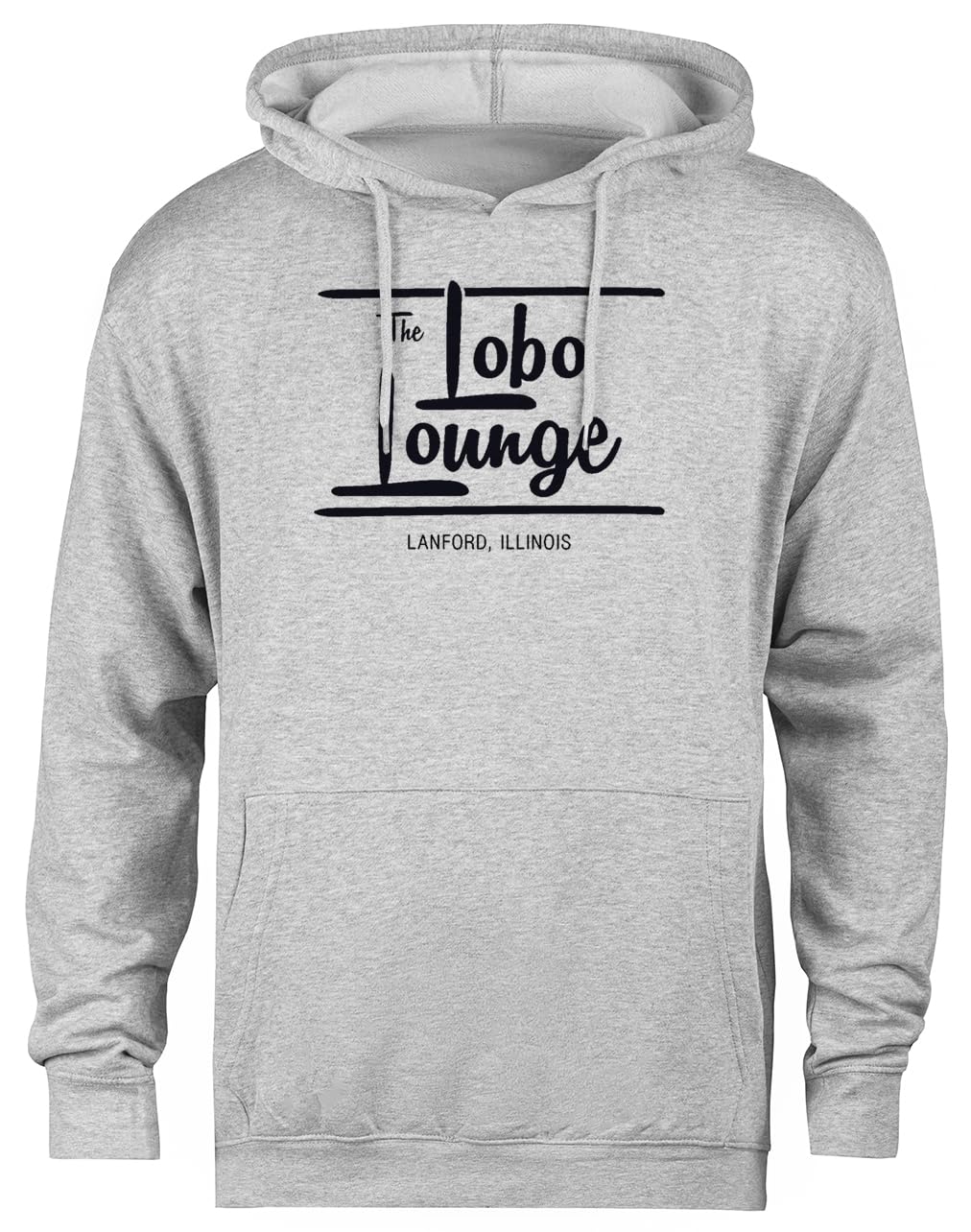 Pull à capuche gris unisexe The Lobo Lounge en coton doux