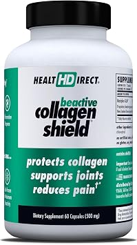 HEALTH DIRECT - BeActive Collagen Shield - 120 Capsules - Advanced Green-Lipped Mussel Supplement for Collagen Protection - Supports Skin, Joints and Muscles