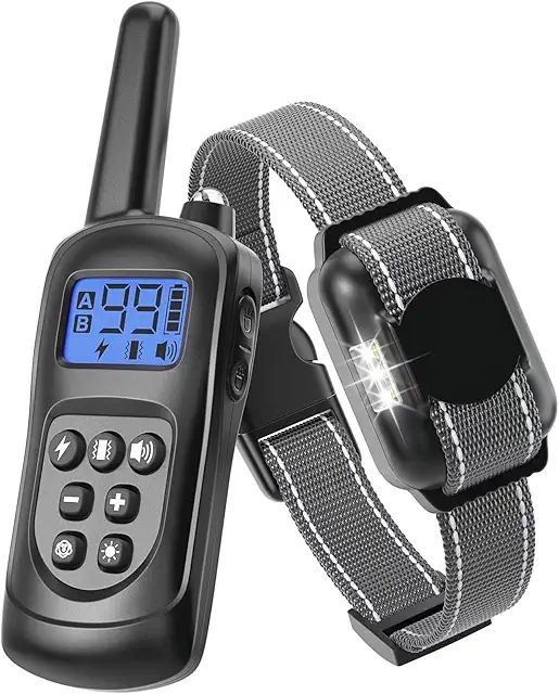 Collier de Dressage Chien avec Télécommande - 2000ft, 3 Modes, Rechargeable