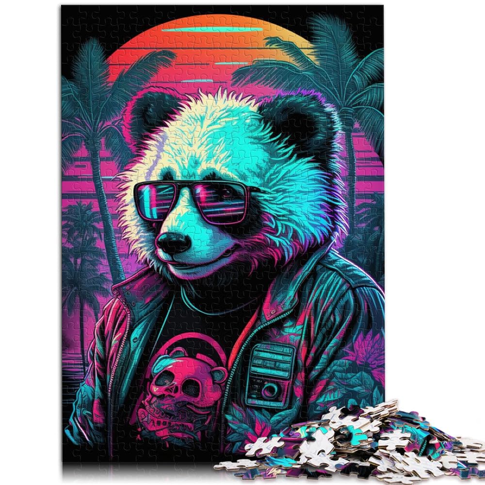 Puzzle per adulti panda neon 2000 pezzi Puzzle 70 x 100 cm puzzle di carta grigia per adulti e bambini dai 14 anni in su Ottimo regalo per adulti e bambini dai 14 anni in su. Ottimo regalo per adulti