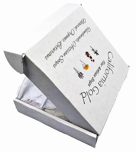Miniatura 3 de Juego de caja de regalo de jabón en barra, paquete variado con bolsa de ahorro de jabón exfoliante California Gold Artesanal, 6 barras, lavanda,