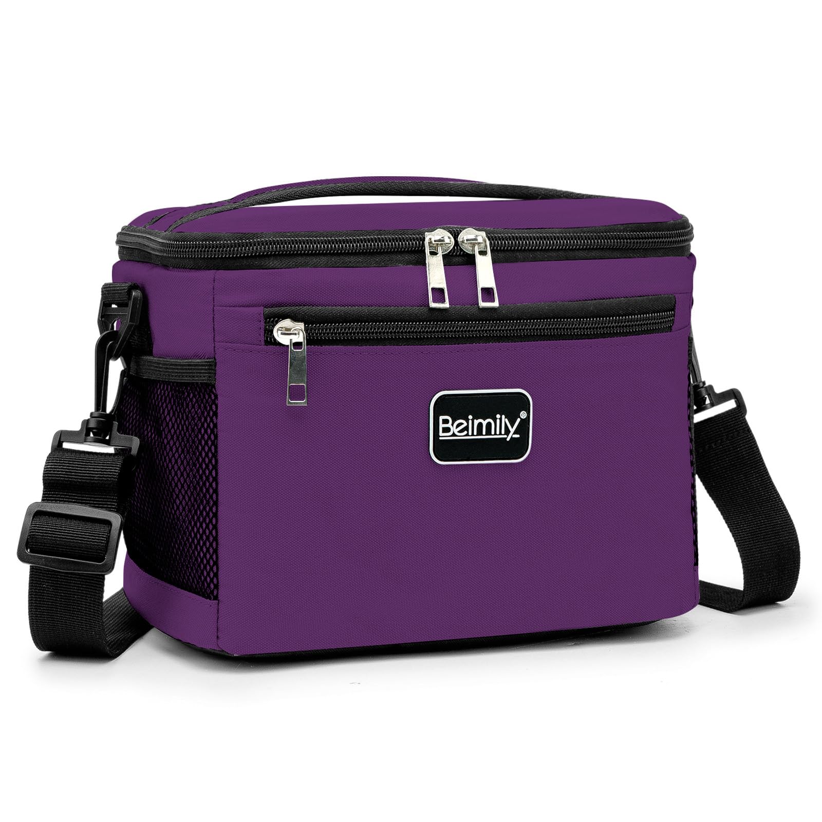 BEIMILY Lunch Box for Men/Women,Small Insulated Lunch Bag,Reusable LunchBox for work Picnic Beach,Leakproof Soft Cooler Tote Bag Organizer with