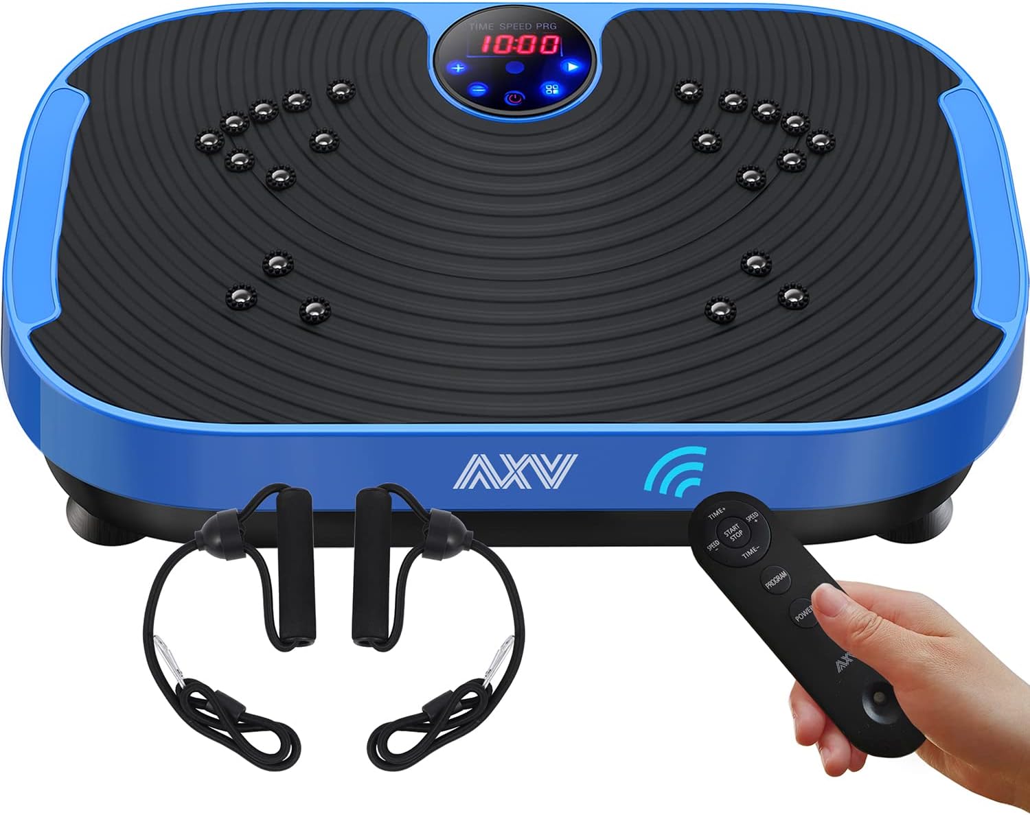 AXV Vibrating Plate Exercise Machine for Full Body Workout Fitness Platform Lymphatic Drainage Machine for Slimming Toning