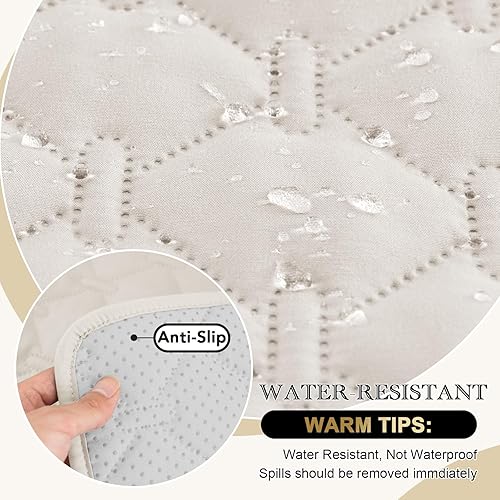 Miniatura 6 de PrinceDeco Funda de sofá para perros, repelente al agua, protector de muebles para mascotas, funda de sofá para sofá de 3 cojines, funda de goma