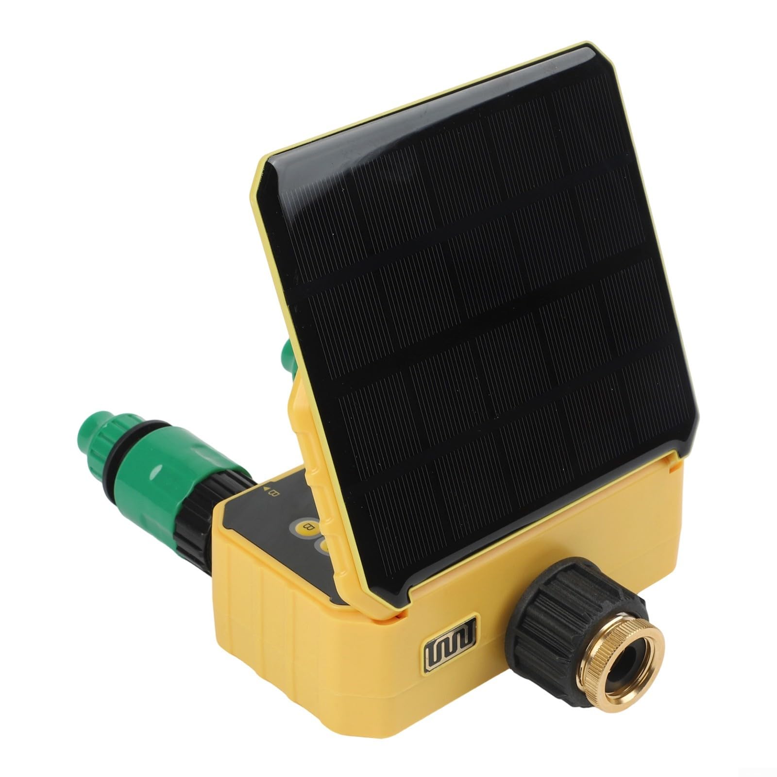 Timer di irrigazione solare con controllo WiFi e app, sistema di irrigazione automatico a doppia uscita con sensore di pioggia per giardini, prati, aiuole, serre e terrazzi, solare e (2