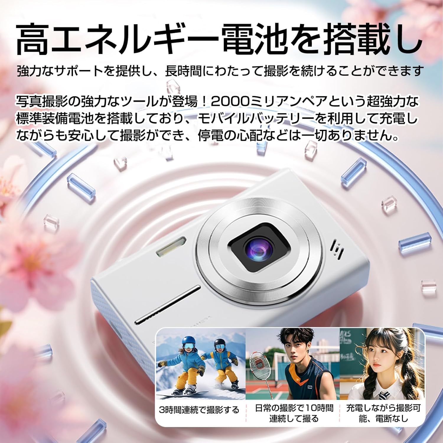 Amazon | デジタルカメラ, 6800万画素, 2.8インチ液晶, 128GB SDカード