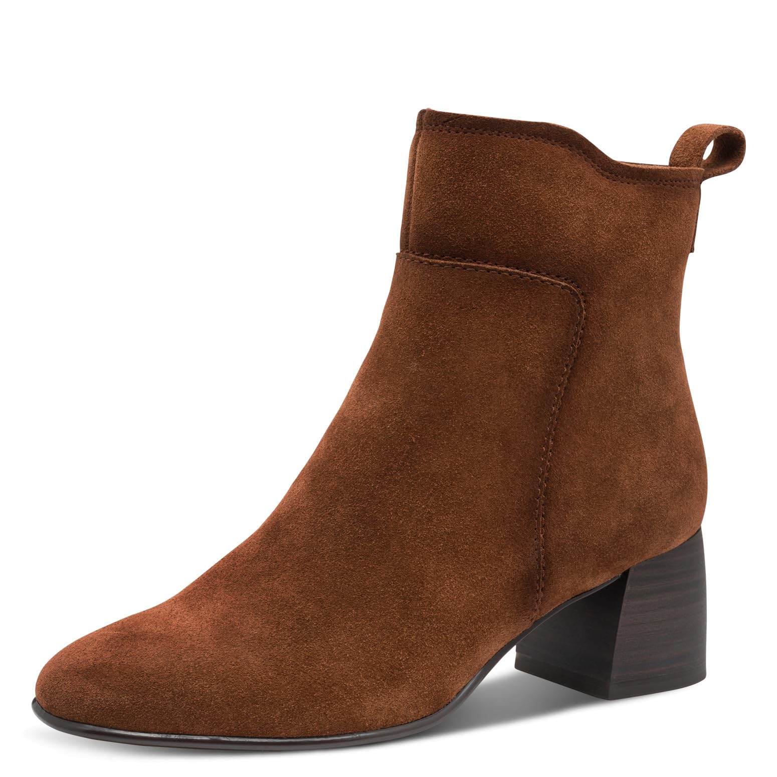 Tamaris Damen Boot Heel 1-25323-45, Women's Ankle Boot, Walnut, EU 38 - UK 5, Nutmeg, 5 UK