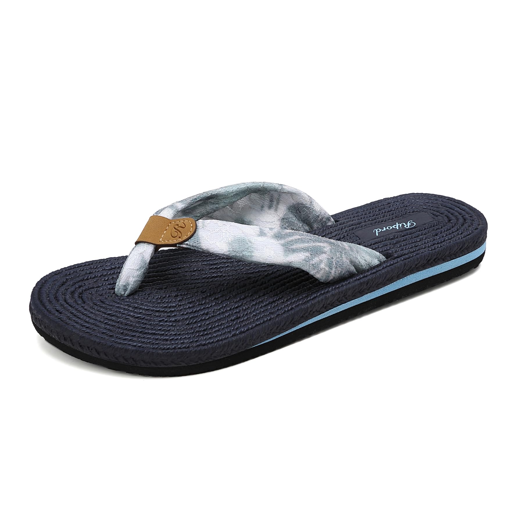 Ripord Damen Zehentrenner Flip Flops Verstellbare Weiche Gepolsterte Sandalen Rutschfest Sommer Strand