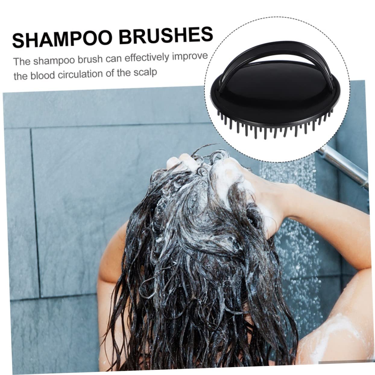 Healeved 20piezas Cepillos De Champú De Plástico Para y Masaje Del Cabelludo Herramientas De Estilismo Versátiles Masajeador Para Cuidado Del Cabello y Bienestar