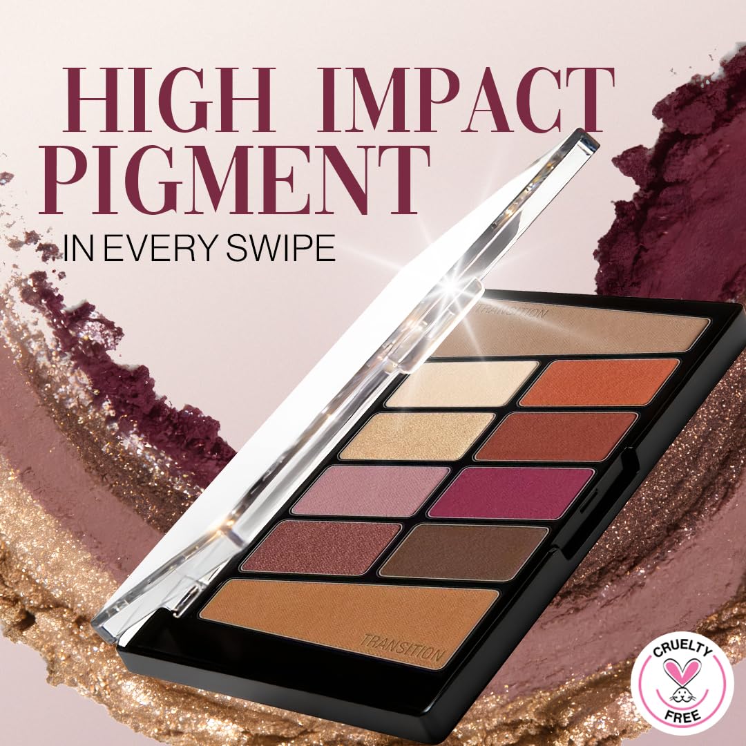 Wet n Wild Color Icon 10 Pan Palette-Petalette Rosé in the air Eyeshadow Palette with 10 Bright & Matte Eyeshadow Colors for the Day to Night, Long-lasting,Easy-to-blend Formula, Rosé in the Air-10g 1