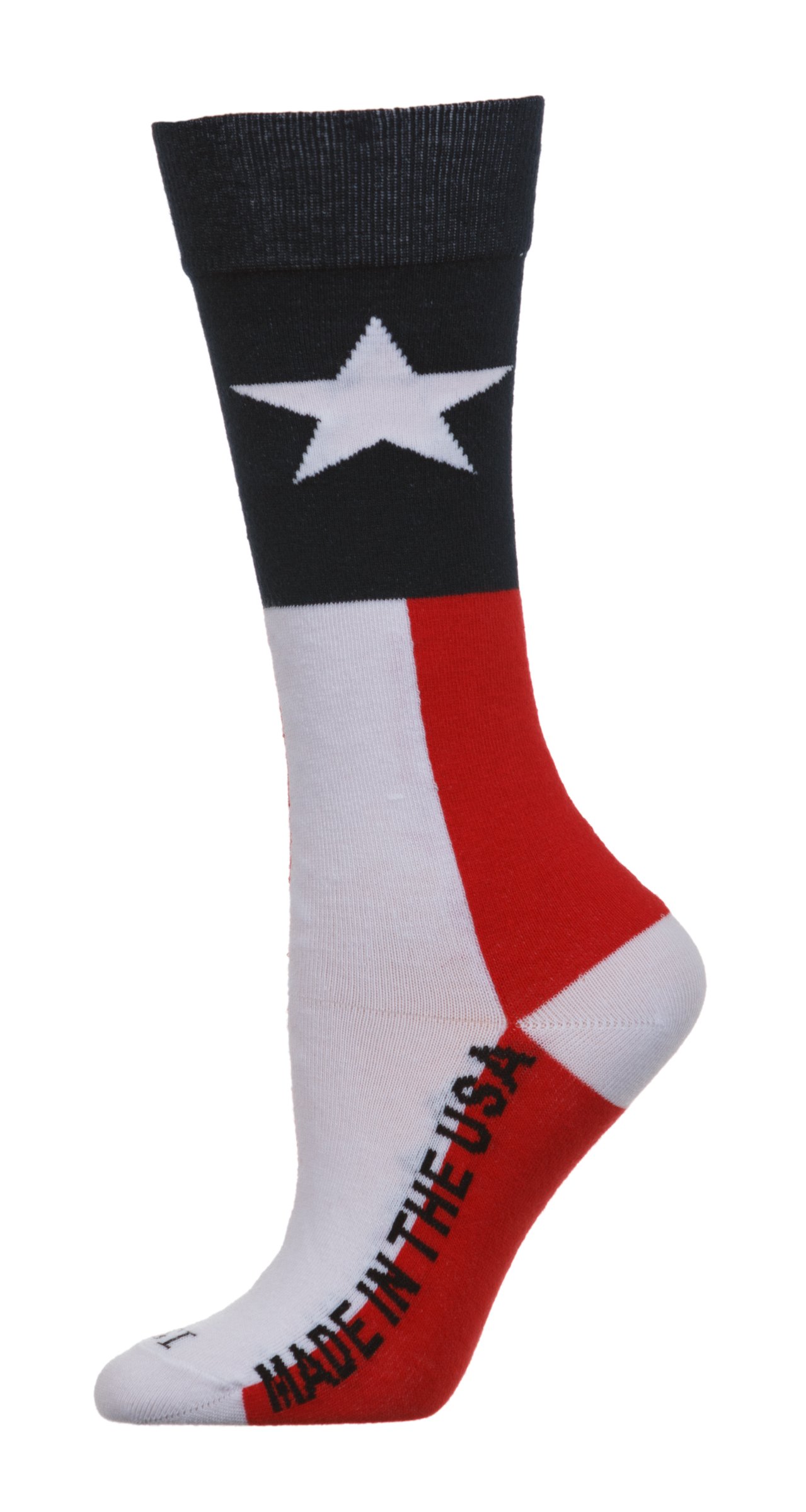 Custom Socks InkTexas Flag Dress Sock Made in The USA