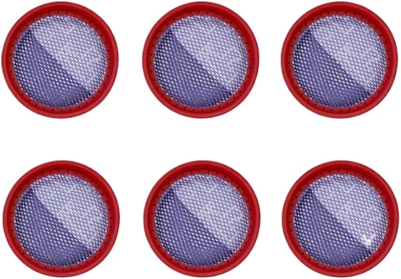 Vacuum Cleaner Filter Core Replacement Handheld Accessories Filters Vacuum Sweeper Handheld Filters Compatible with Dibea D18 D008 6pcs