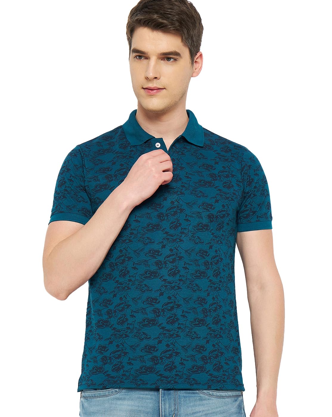 Men's Printed Polo Tshirt -ACCPOLO103-Maroon-picture-41