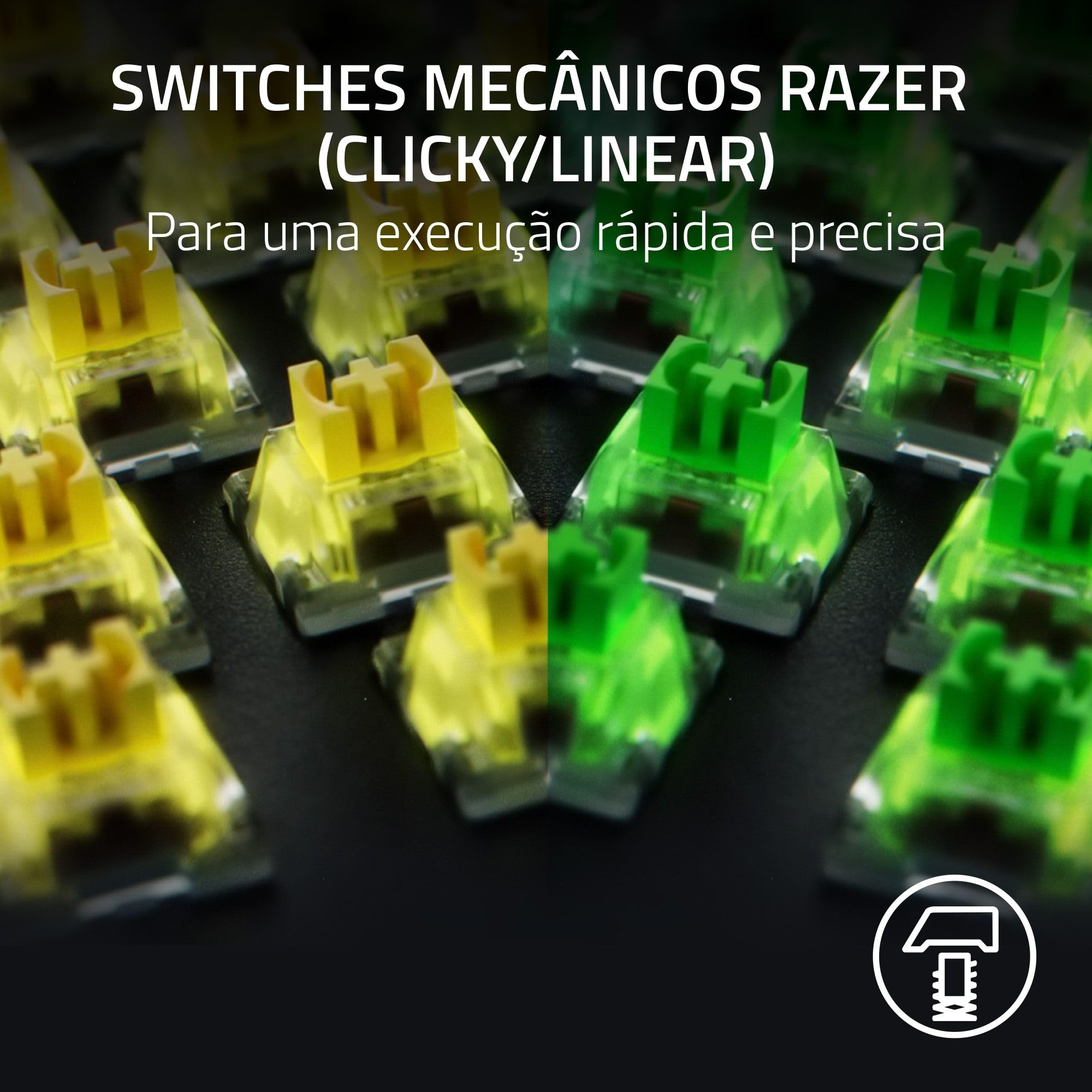 Amazon.com: Razer BlackWidow V4 X (Green Switch) Keyboard Black