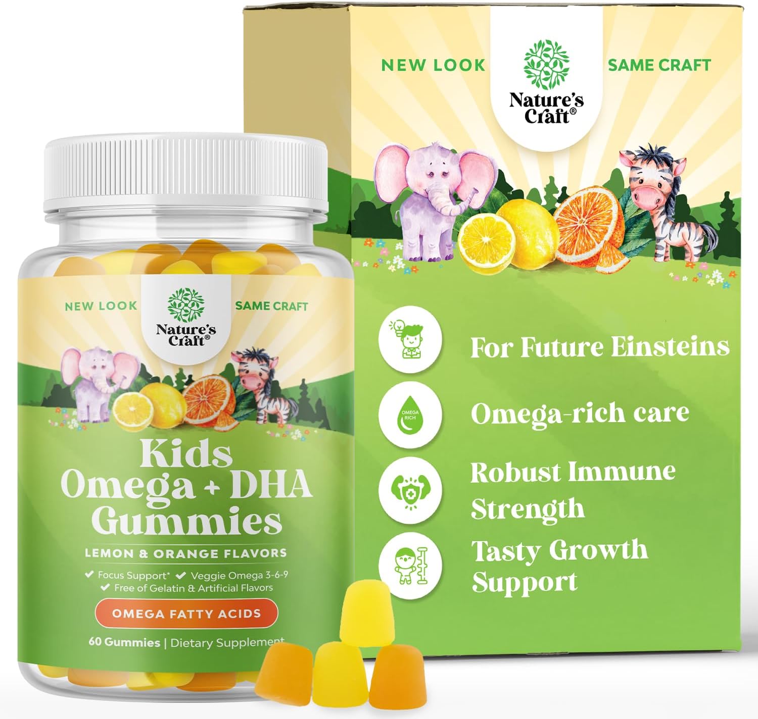 Plant Based Omega 3 Gummies for Kids Delicious DHA Kids