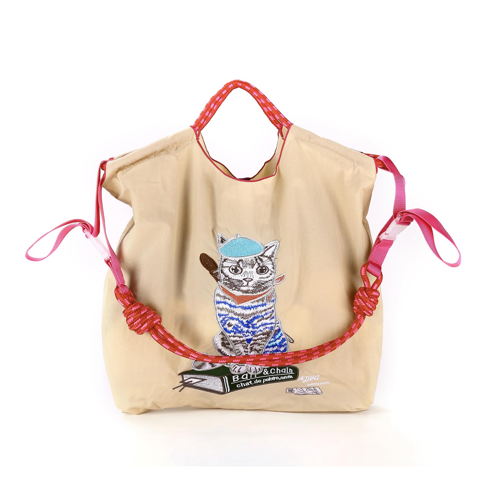 Ball&Chain Nylon Tote Bags Personalized Birthday Gift for Women,Personalized Present Bag，Crossbody Bag Shoulder Bag