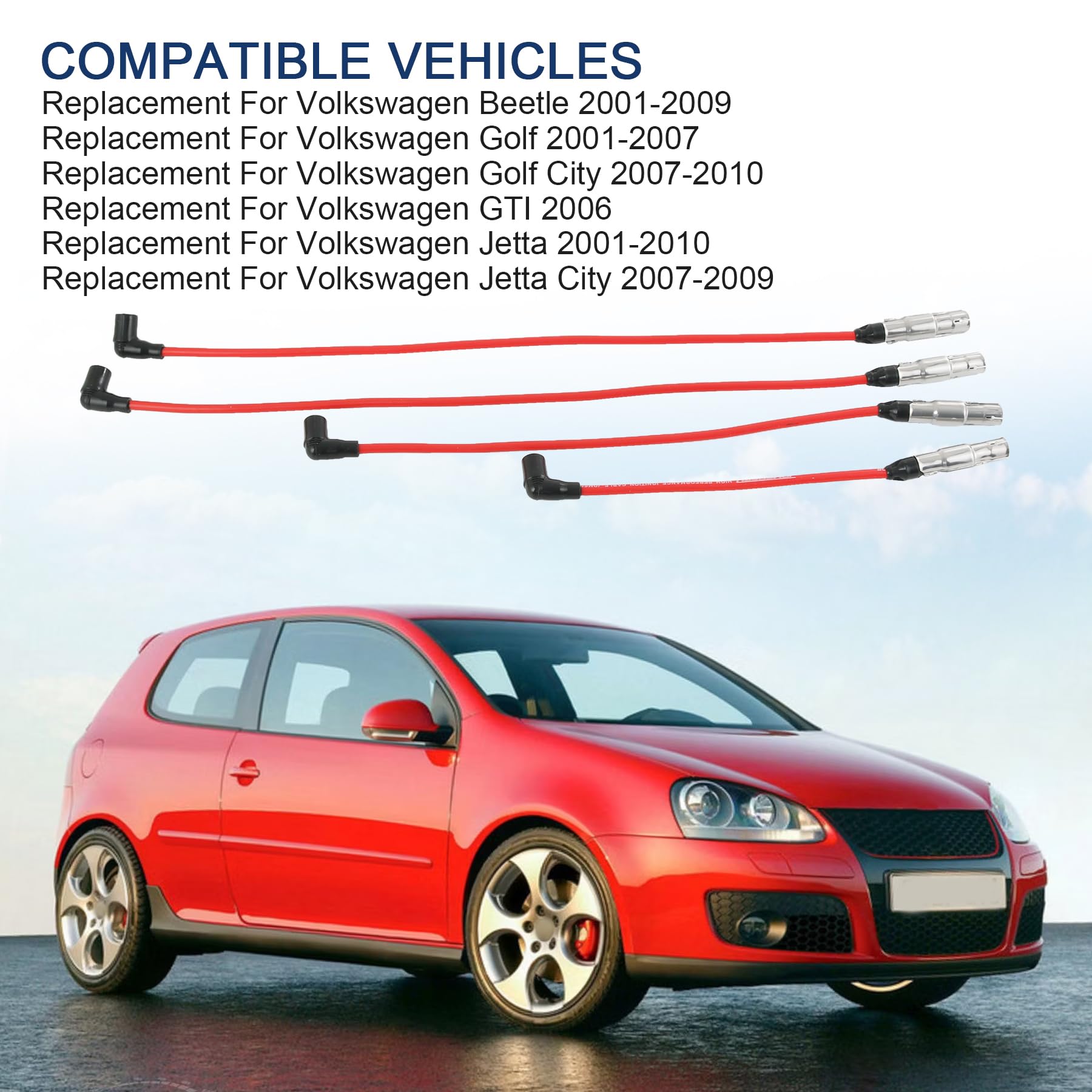 Amazon.com: 8MM Spark Plug Wire Set 27588 Replacement for VW