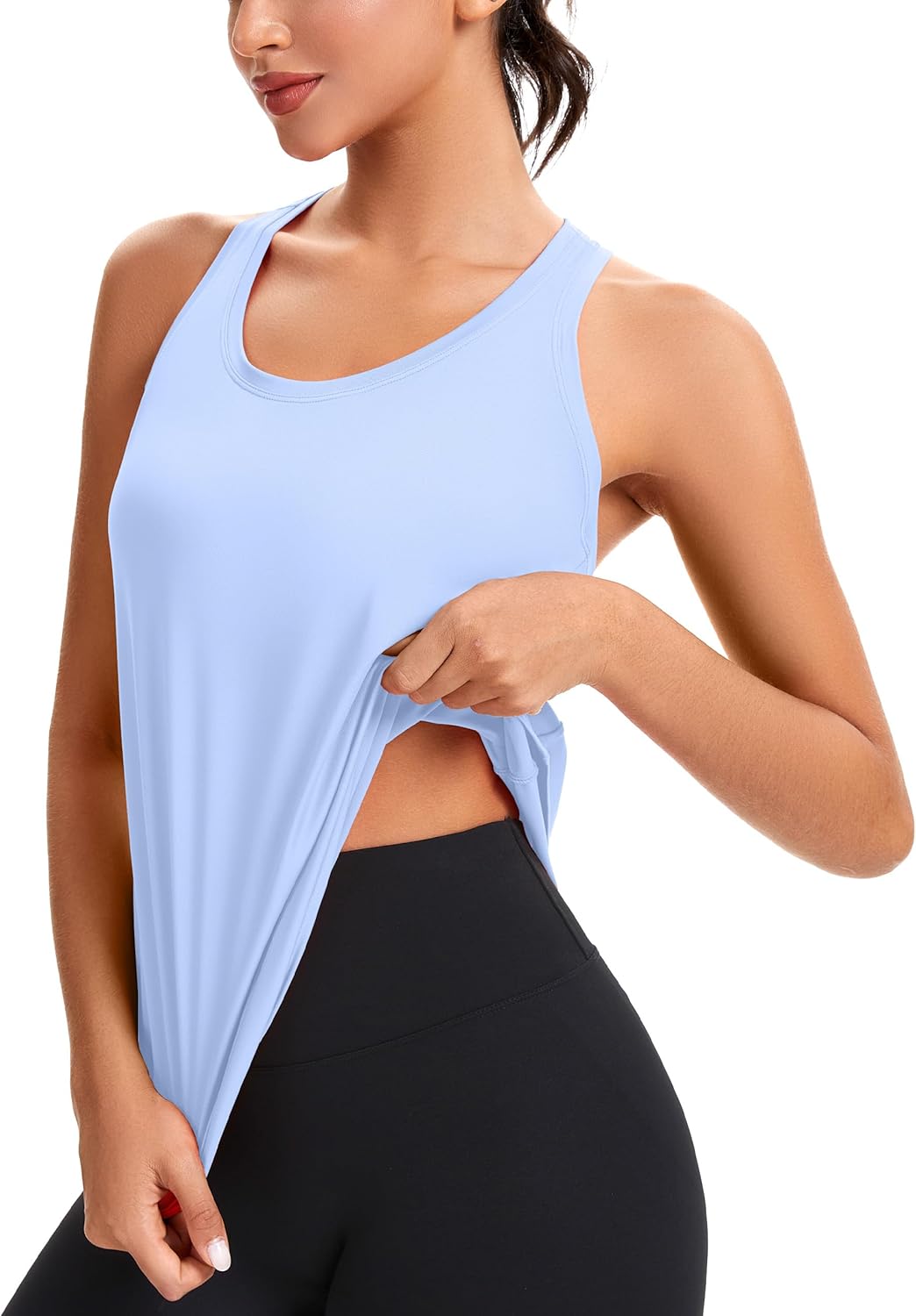 MathCat Women's Workout Tank Tops Racerback Sleeveless Tops Loose Fit Yoga Shirts Athletic Running Tank Top for Women - Image 4