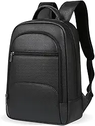 Mochila Masculina Couro Legítimo Notebook até 15.6 Polegadas Executiva Slim Premium Luxo MONOLO