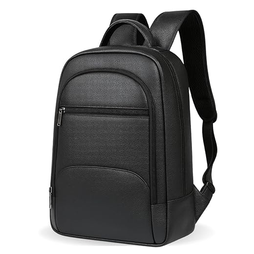 Mochila Masculina Couro Legítimo Notebook até 15.6 Polegadas Executiva Slim Premium Luxo MONOLO