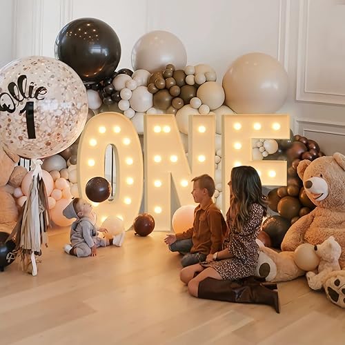 Miniatura 2 de Tongjoy Letras iluminadas de 4 pies, letras iluminadas de marquesina, letras gigantes grandes para decoraciones de compromiso, decoración de fiesta