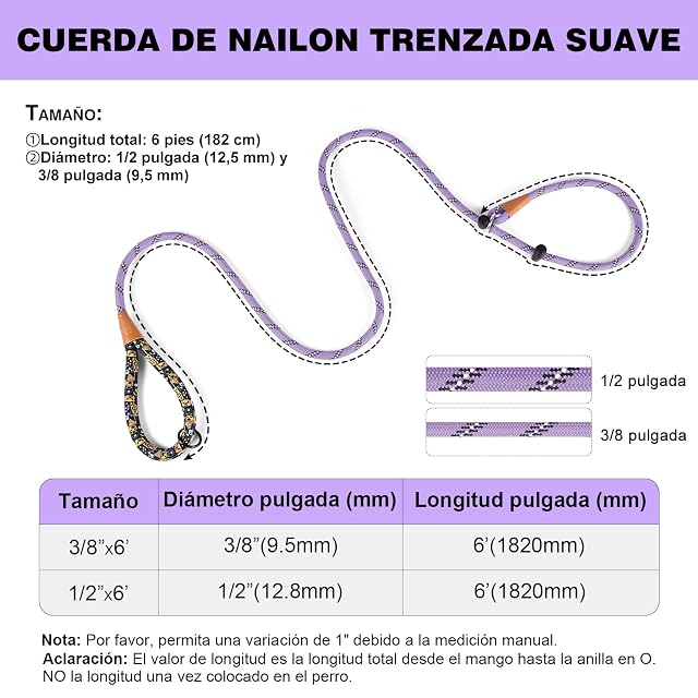Foto 3 de 8 de lynxking Correa Reflectante para Perro, Resistente, cómoda y Fuerte, para Perros Grandes y medianos