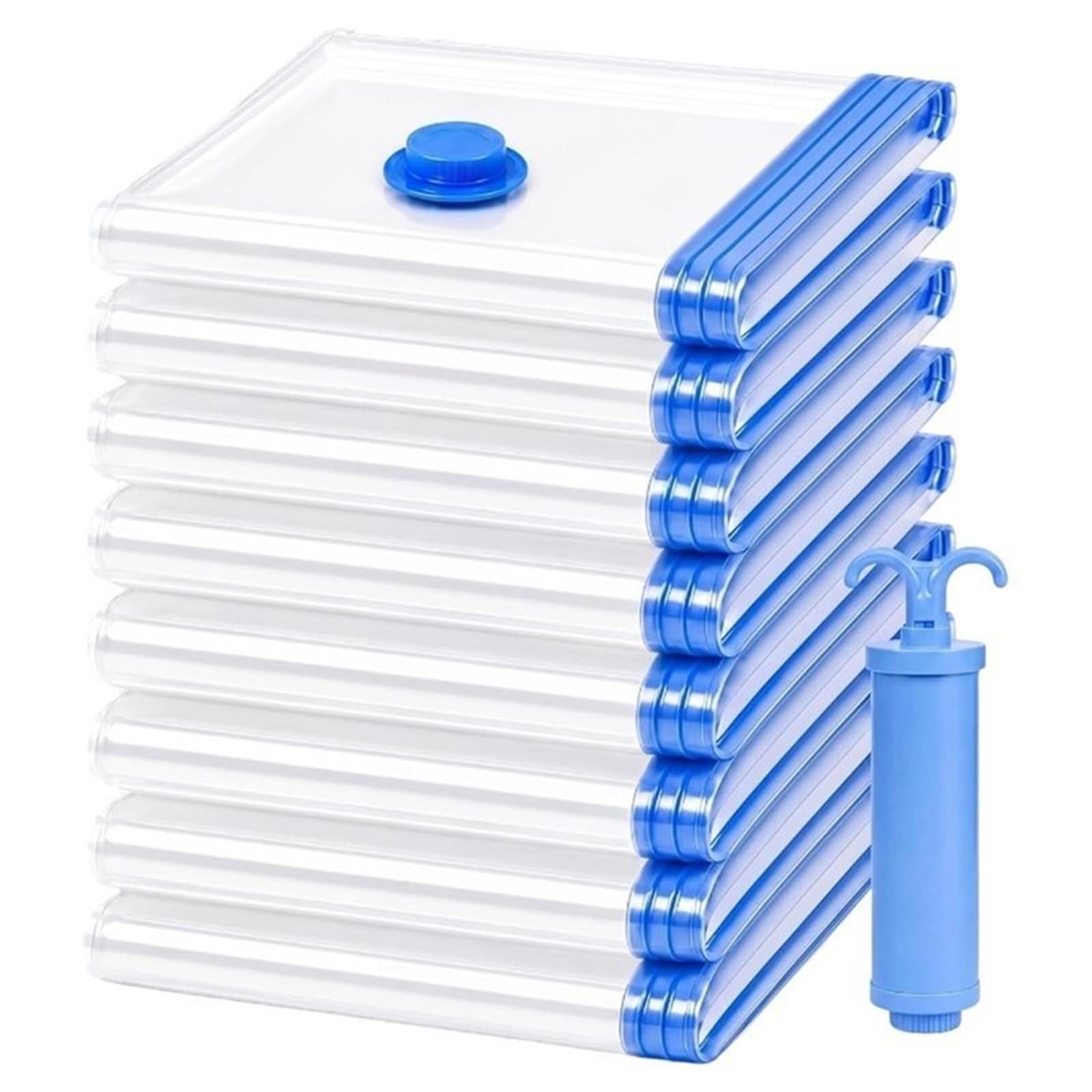 Vakuum-Kompressionsbeutel ABMR-X-Large Vakuum-Aufbewahrungsbeutel | 39 x 31 Zoll, 8er-Pack mit Handpumpe for Bettdecken, Decken, Platz for Bettwäsche