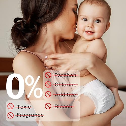 Miniatura 6 de Pañales para bebé, talla 5 (27+libras), 48 unidades Babycozy Dry desechables suaves y flexibles, pañales de tacto suave 0.8D y pañales de fibra