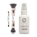 Colors Queen 4 in1 Makeup Brush with Fix Quickly Makeup Setting Spray | Multifunctional Brush with Soft Bristles | Light