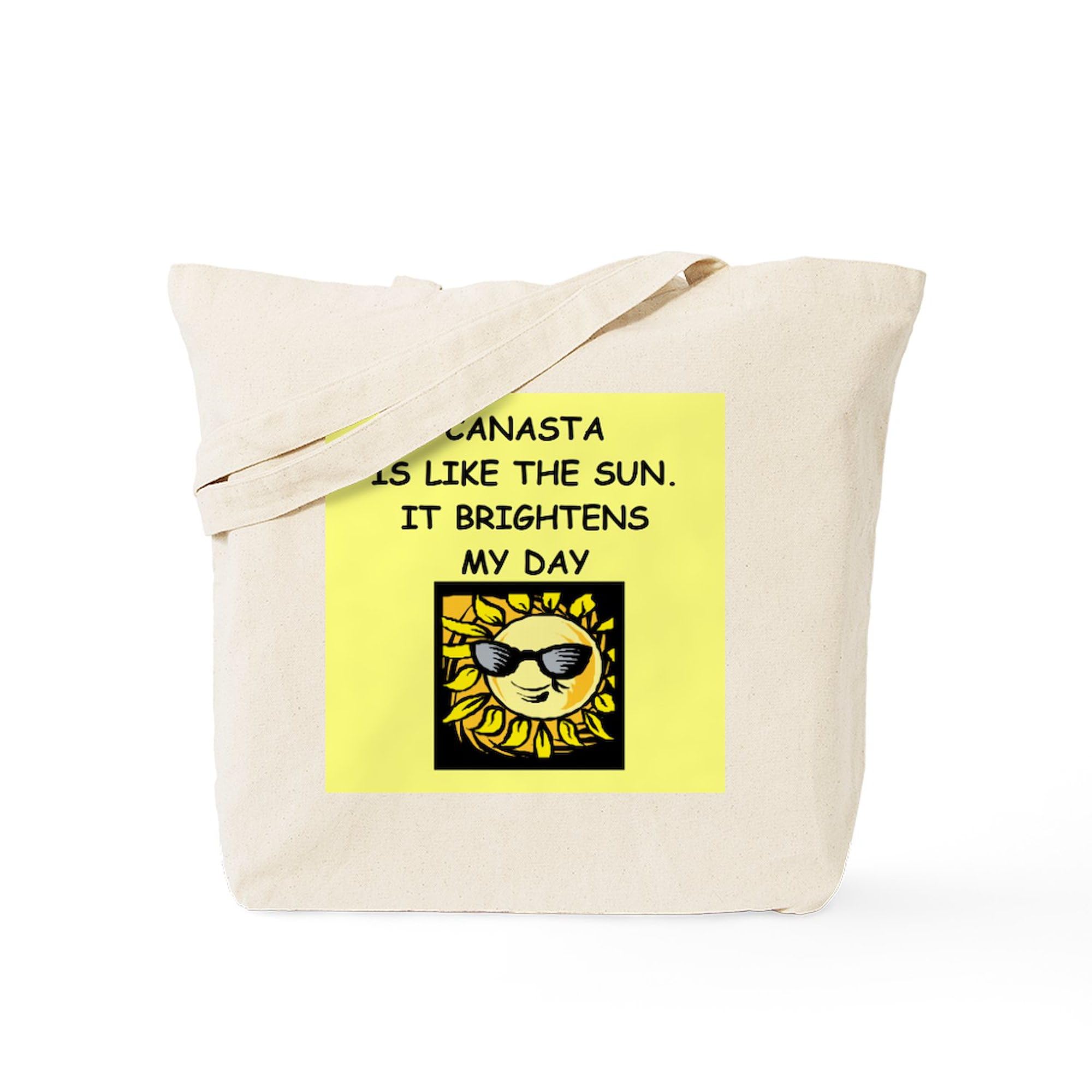 CafePress Canasta Tote Bag Natural Canvas Tote Bag, Reusable Shopping Bag