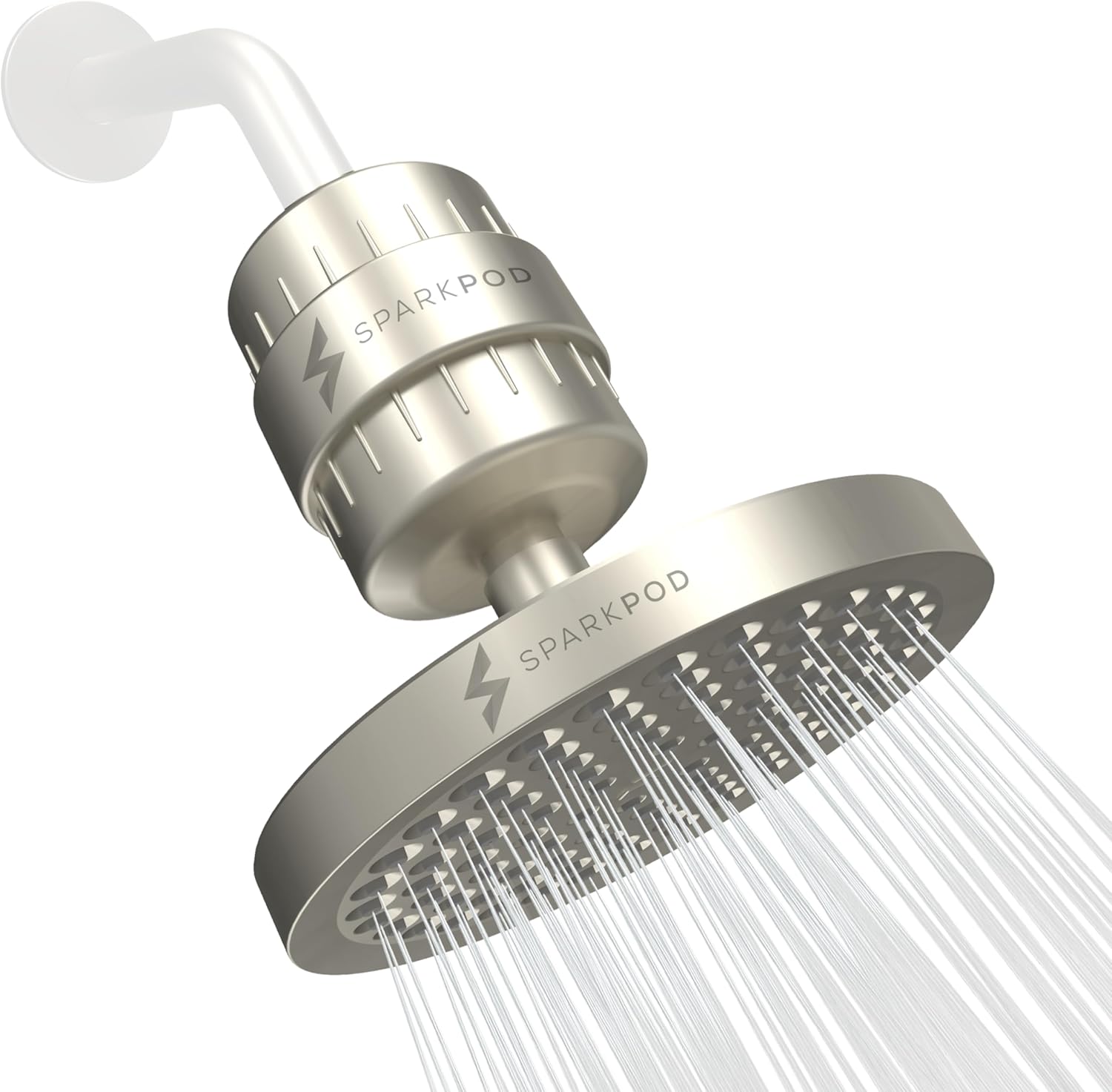 SparkPod Luxury Filtered Shower Head Set 23 Stage Shower Filter