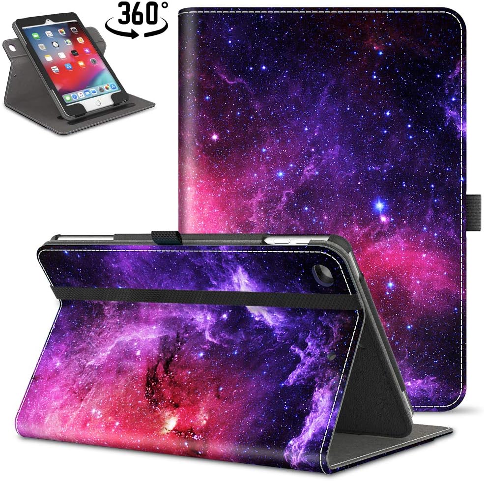 Retear Case for iPad 9.7 inch 2018/2017 Lightweight Smart Leather 360 Degree Rotating Stand Apple Cover with Auto Wake/Sleep