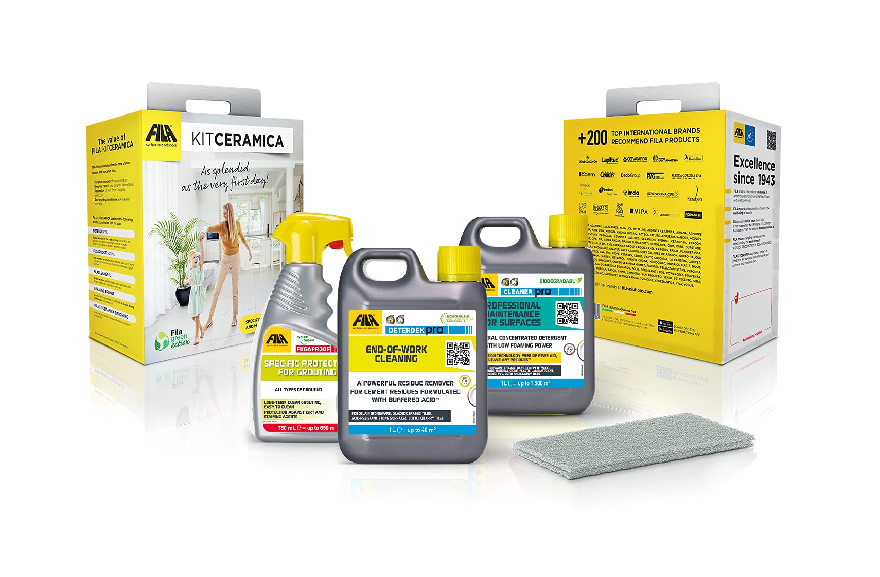 Buy FILA Surface Care Solutions, KIT CERAMICA, the Complete Solution to Clean Porcelain Tiles