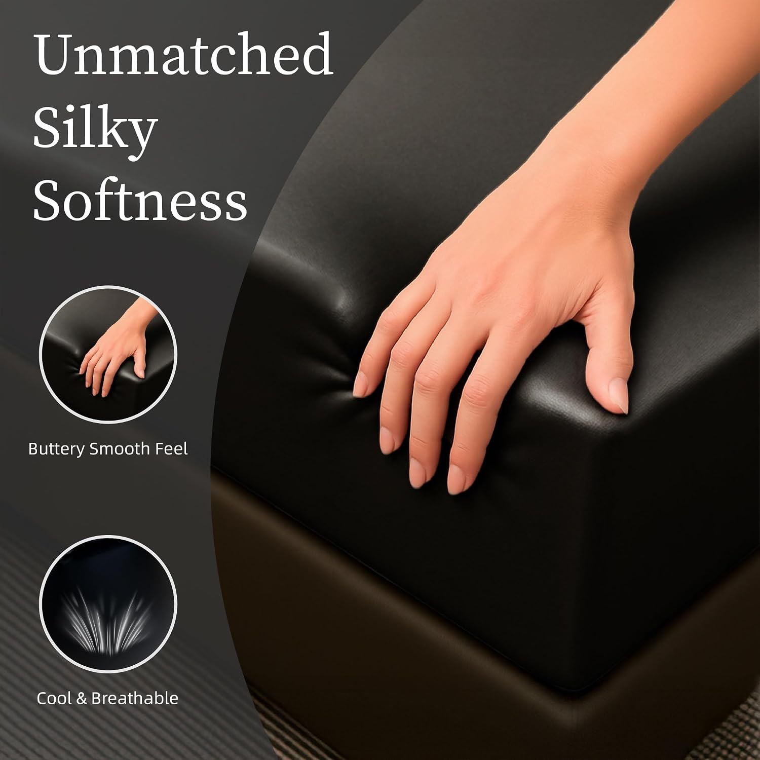 Softa Satin Bed Sheets Twin Size – 3 Piece Ultra Soft Set – Cooling & Silky Microfiber Bedding for Hair and Skin – 1 Fitted Sheet, 1 Flat Sheet, 1 Pillowcases, Black