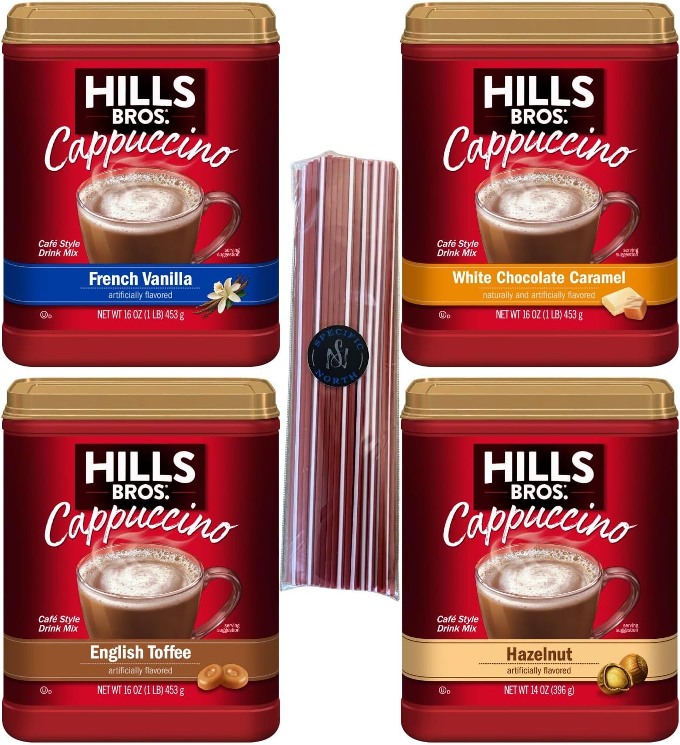 Amazon.com : Hills Bros. Flavor Coffee (French Vanilla, 16 Ounce (Pack ...
