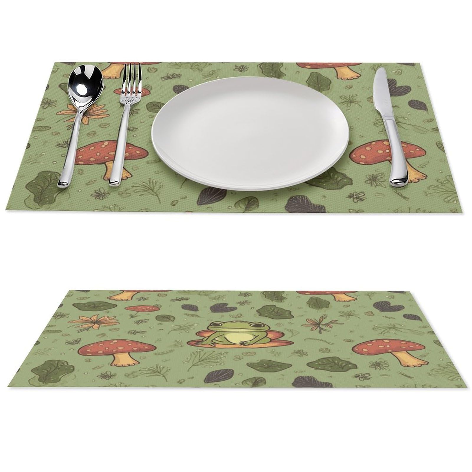 Sets de table grenouilles imperméables et faciles à nettoyer cuisine