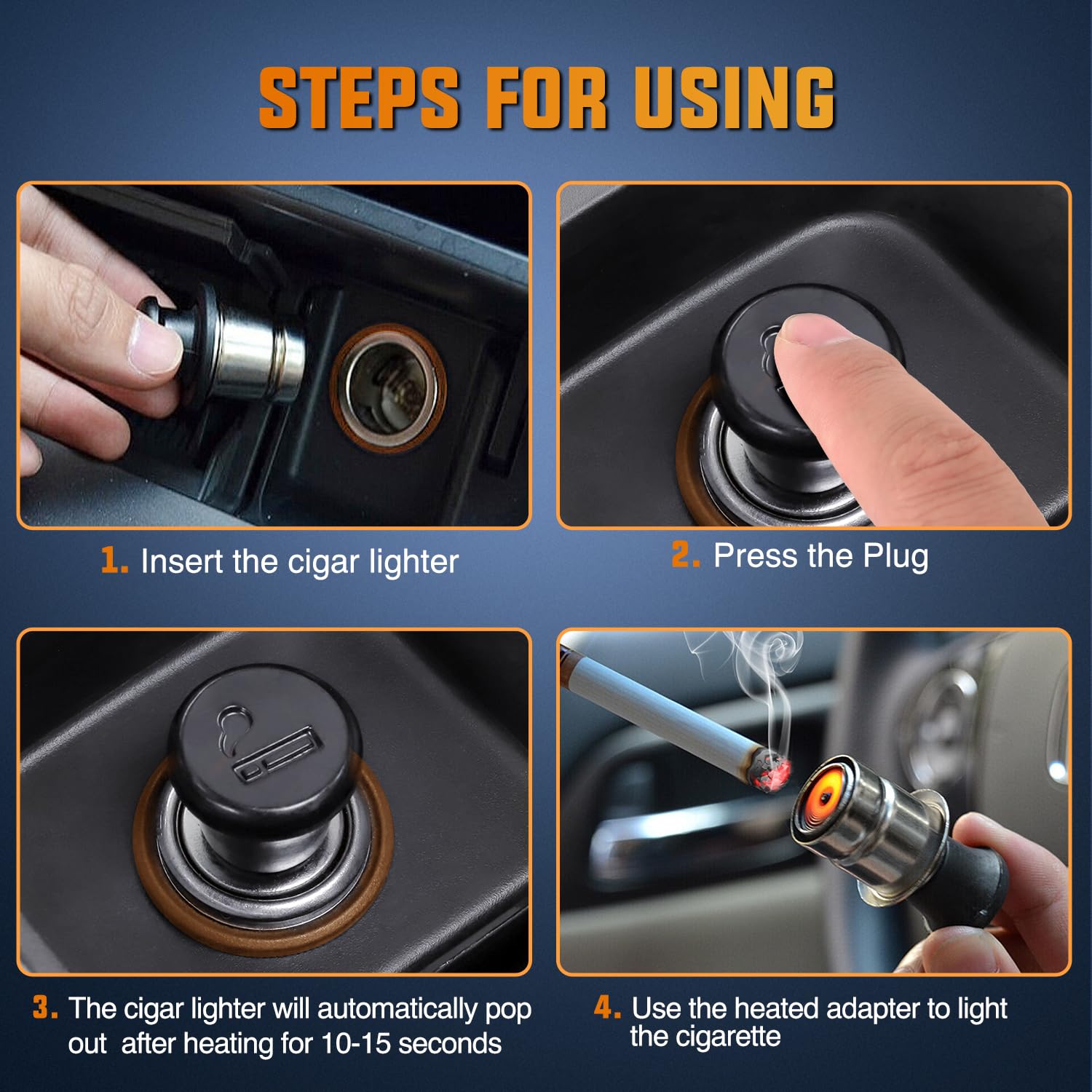 add cigarette lighter to car Nilight 2 Pack 12V DC Replacement Socket with Terminals Wires Built-in Fuse auto Cigarette Lighter Adapter Push Button car Accessory Replacement Plug for Car Truck RV UTV Boat As shown. How to Keep My Car