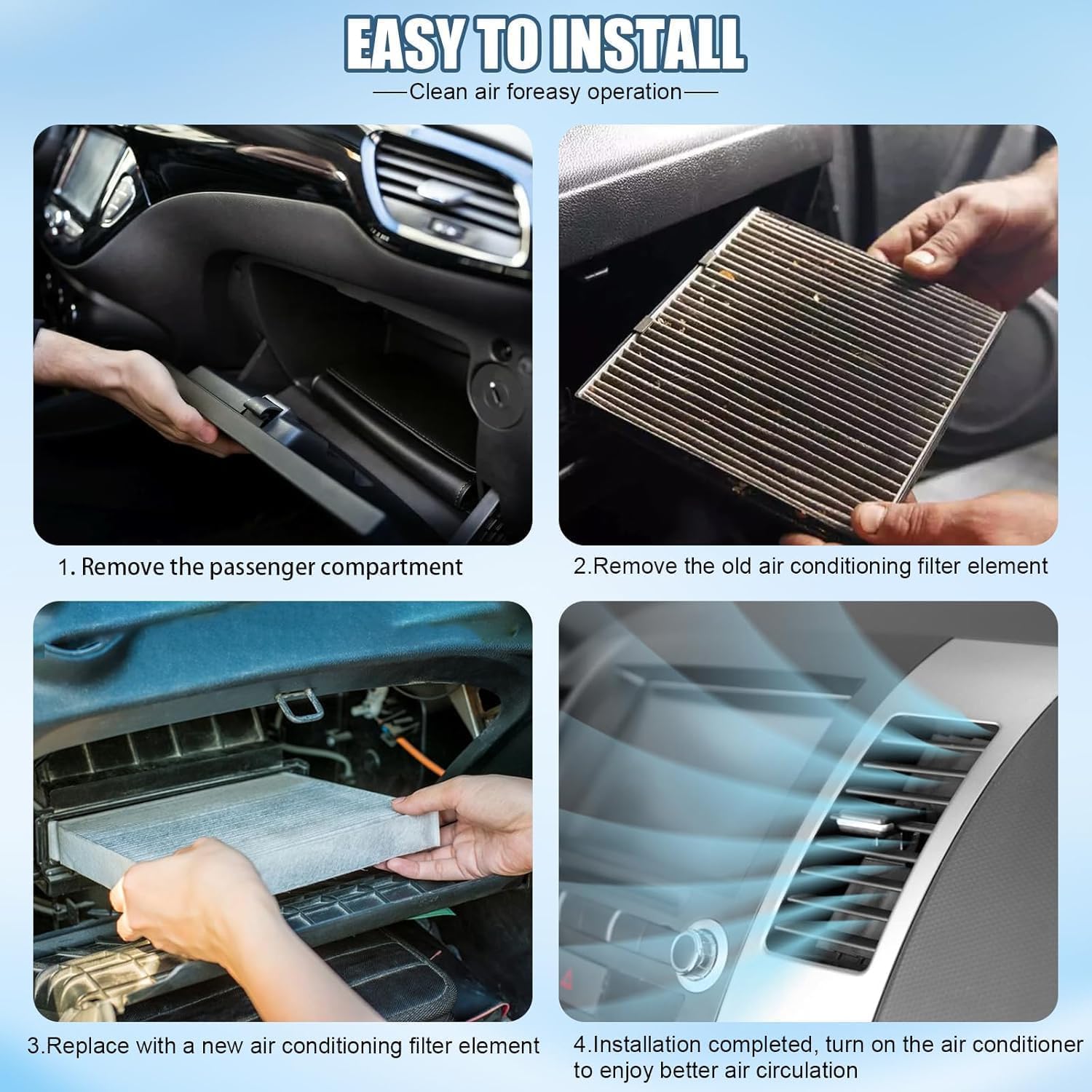 CF12968 CA12816 CF10381 Cabin & Engine Air Filter for Kia Carnival 2022-2026 V6-3.5L