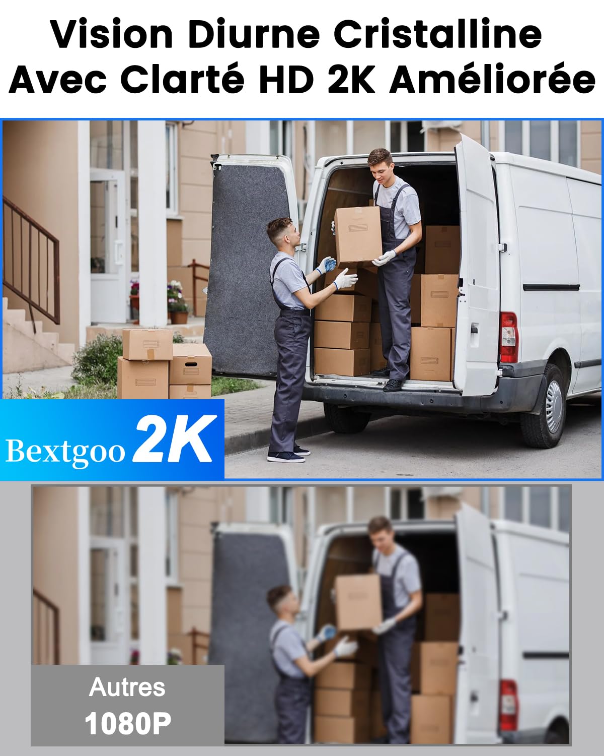 Bextgoo 2K Judas de Porte Camera Surveillance avec Carte 32 Go, Visiophone Connecté Interphone Vidéo, Judas Numerique Écran Batterie 8000mAh, Vision 170°, Detection Humaine AI, Audio Bidirectionnel