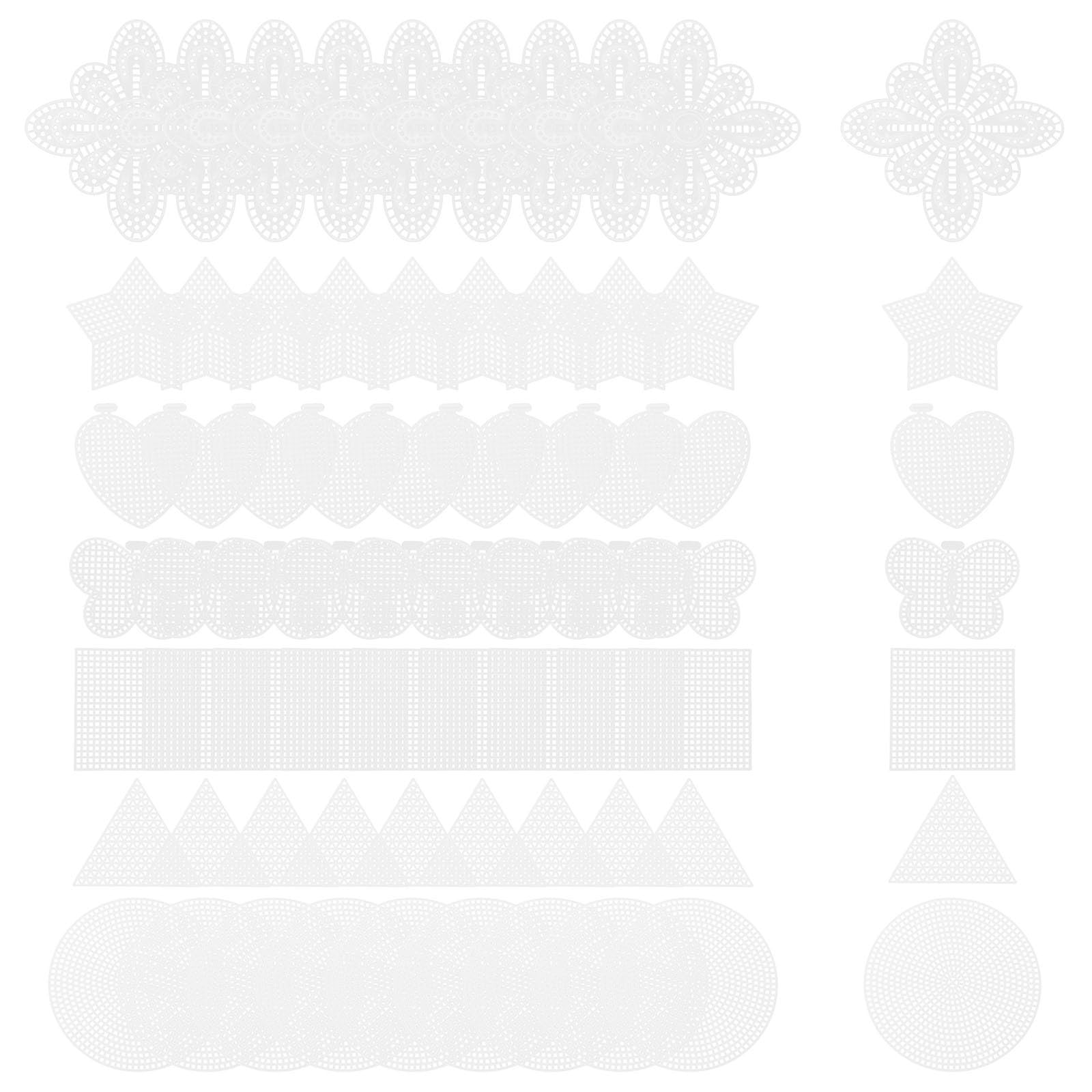 Malla de plástico cortable para bordar a mano y tejido de hilo en needlepoint