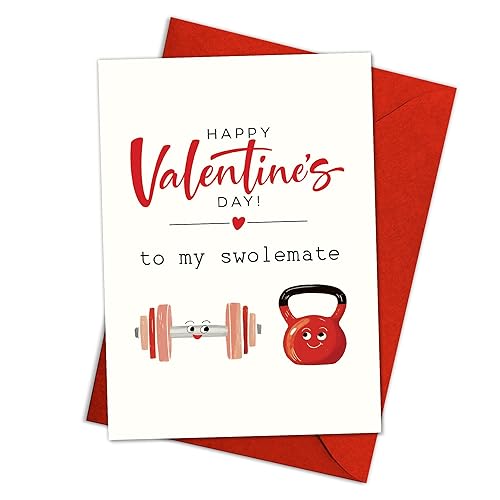 Happy Valentine’s Day Card for Swolemate – Cute Gym Workout