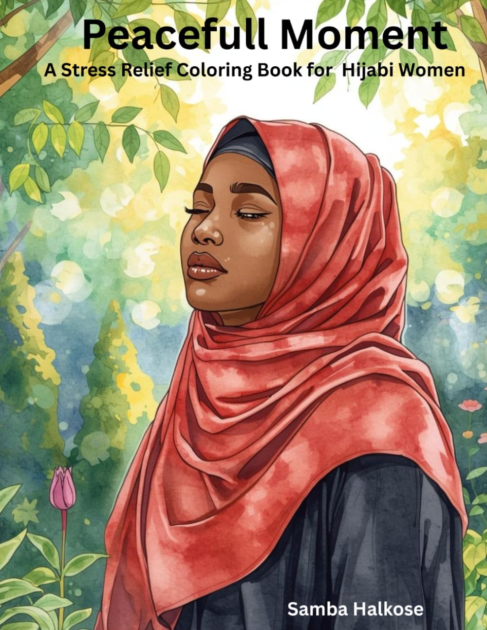 Stress Relief: Hijabi Coloring Book