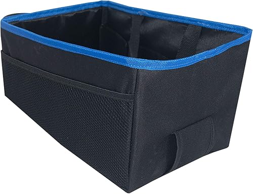 Miniatura 2 de FH Group E-Z - Organizador de viaje multiusos para automóvil con portavasos para asiento trasero, color azul
