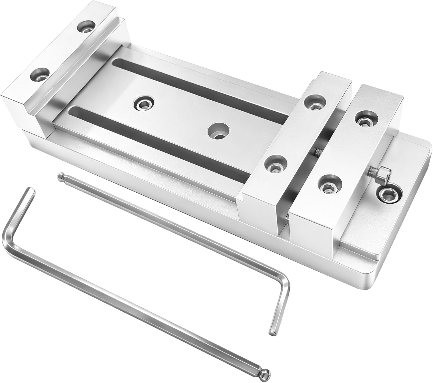 Mini Low Profile Bench Vise Work Table Workholding Clamp Compatible with Masuter 3, Masuter Pro, 3S, XE-PRO, WM-3020 Vasto CNC Router Machine