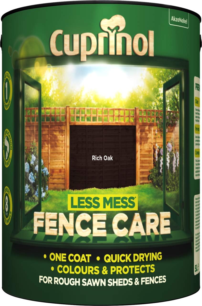 Cuprinol Less Mess Fence Care 6L Rustic Brown (445660) by Cuprinol